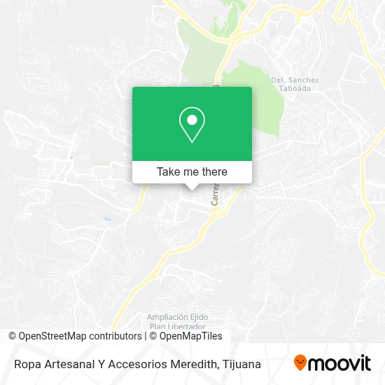Ropa Artesanal Y Accesorios Meredith map