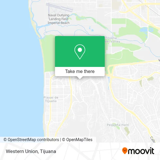 Western Union map