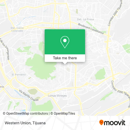 Western Union map