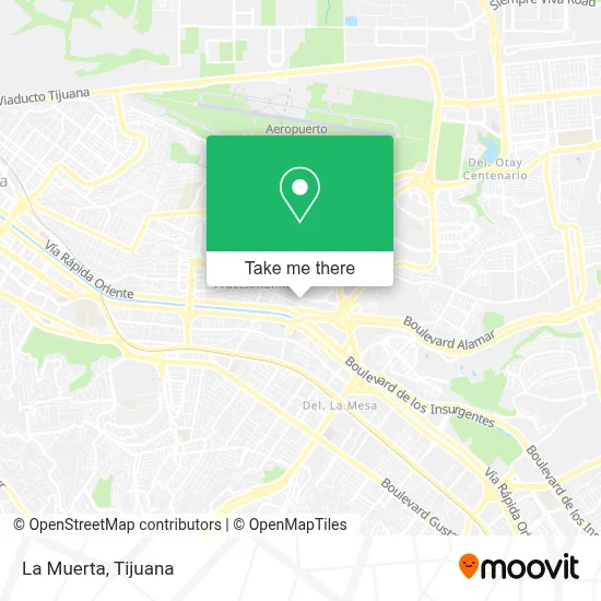 La Muerta map
