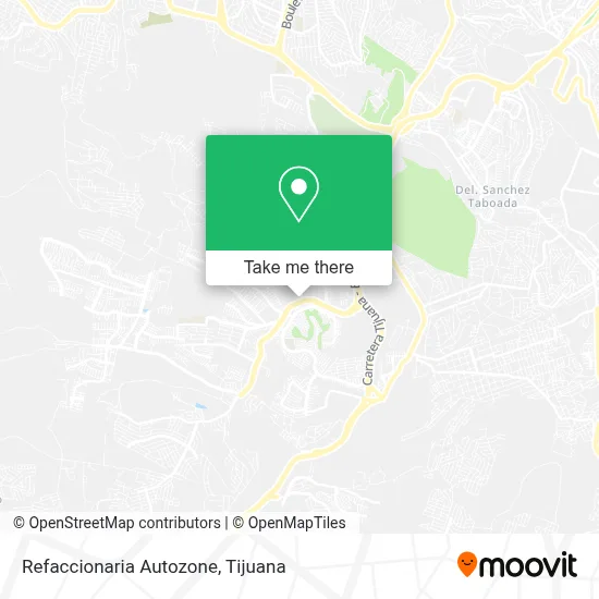 Refaccionaria Autozone map