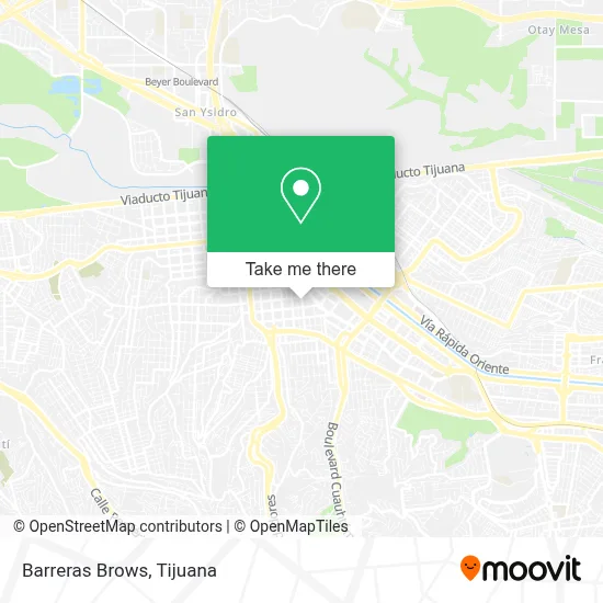 Barreras Brows map