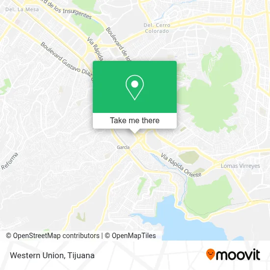 Western Union map