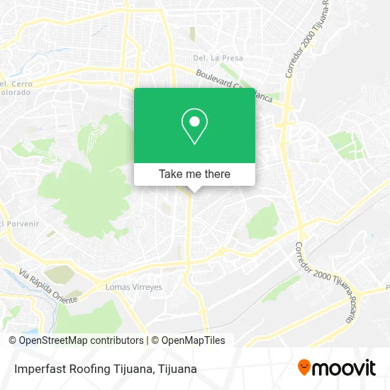 Imperfast Roofing Tijuana map