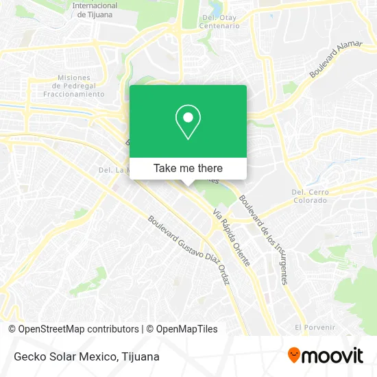 Gecko Solar Mexico map