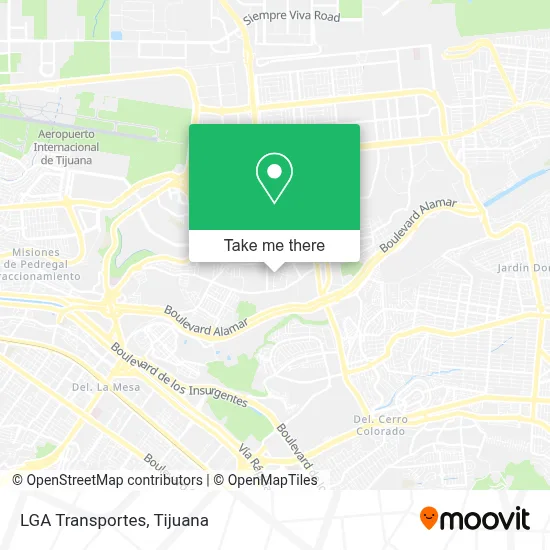 LGA Transportes map