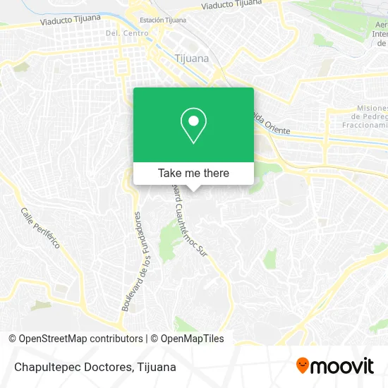 Chapultepec Doctores map