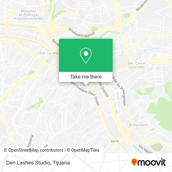 Den Lashes Studio map