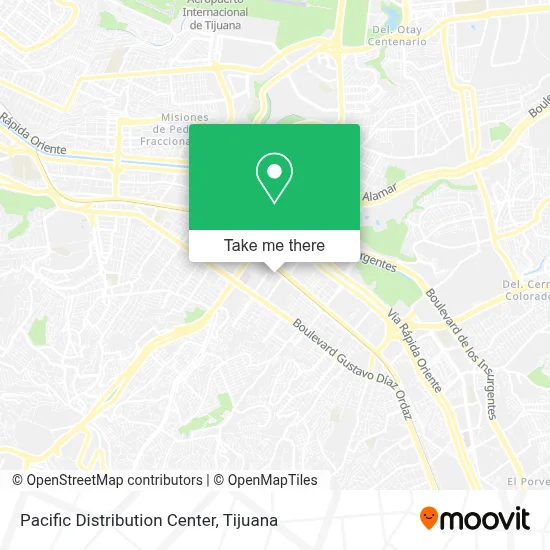 Pacific Distribution Center map