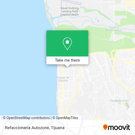 Refaccionaria Autozone map
