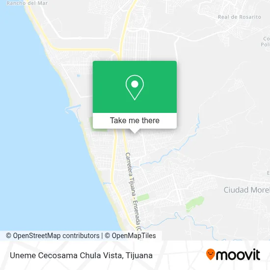 Uneme Cecosama Chula Vista map