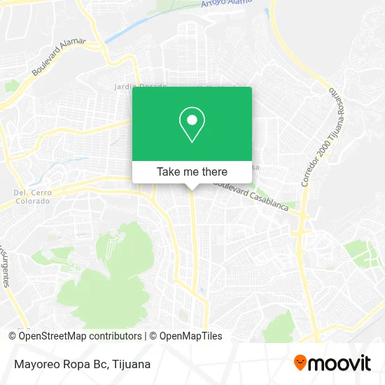 Mayoreo Ropa Bc map