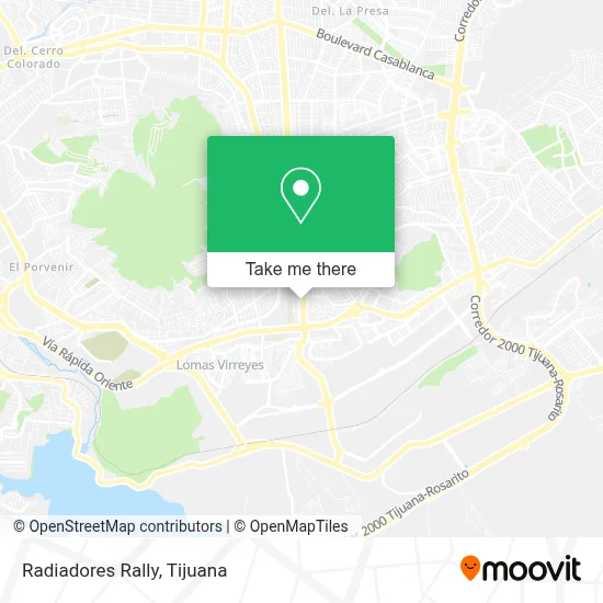 Radiadores Rally map