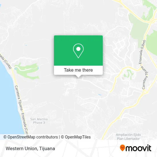Western Union map