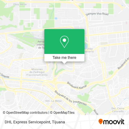 DHL Express Servicepoint map