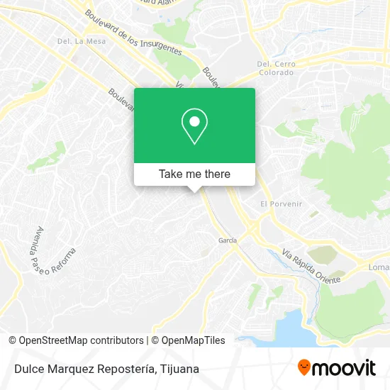 Dulce Marquez Repostería map
