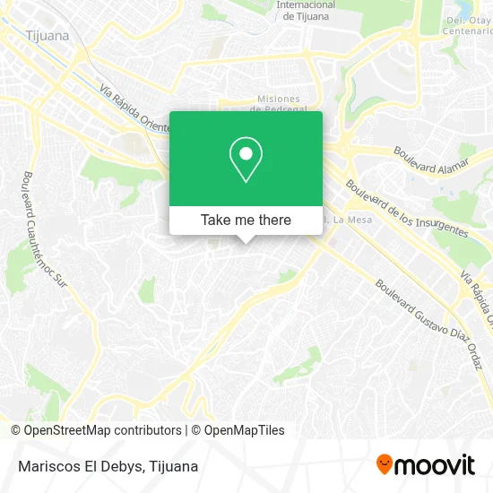 Mariscos El Debys map