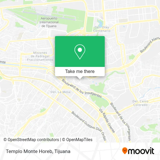Templo Monte Horeb map