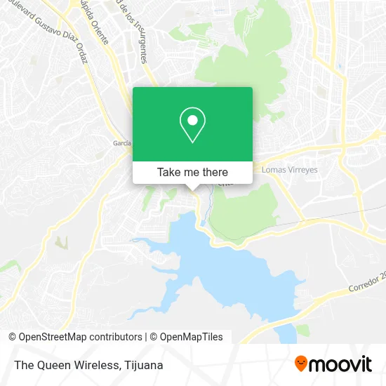 The Queen Wireless map