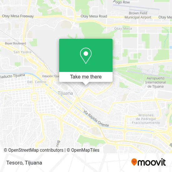 Tesoro map