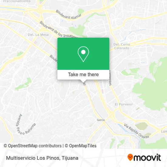 Multiservicio Los Pinos map
