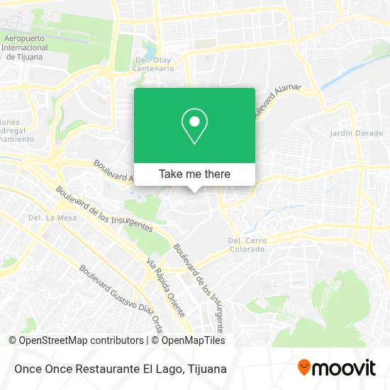 Once Once Restaurante El Lago map
