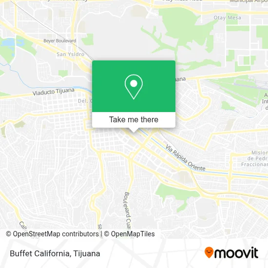 Buffet California map