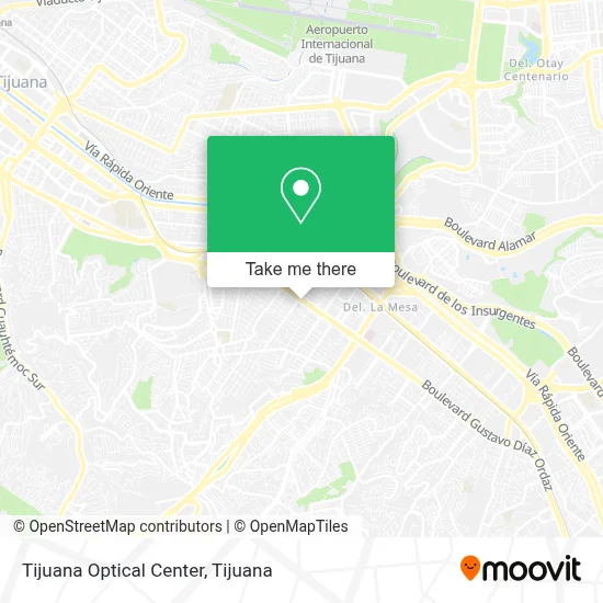 Tijuana Optical Center map