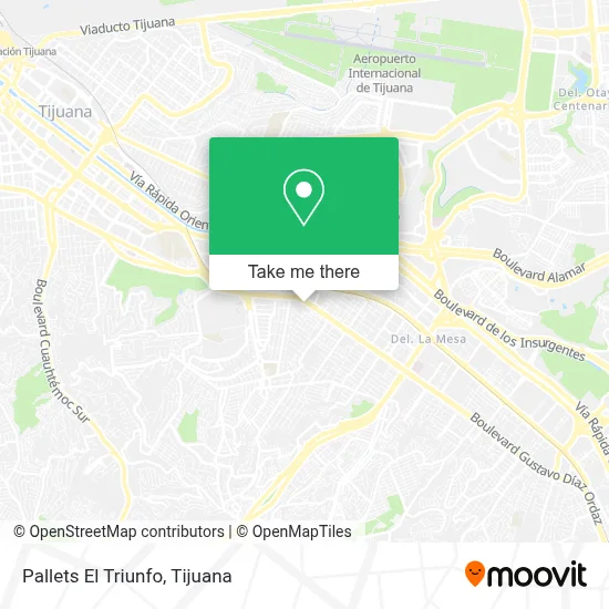 Pallets El Triunfo map