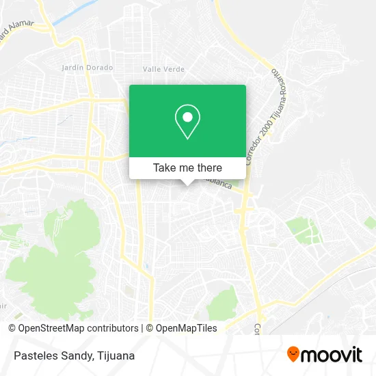 Pasteles Sandy map