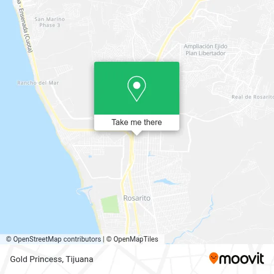 Gold Princess map