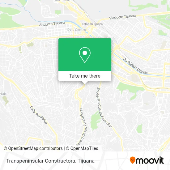 Transpeninsular Constructora map