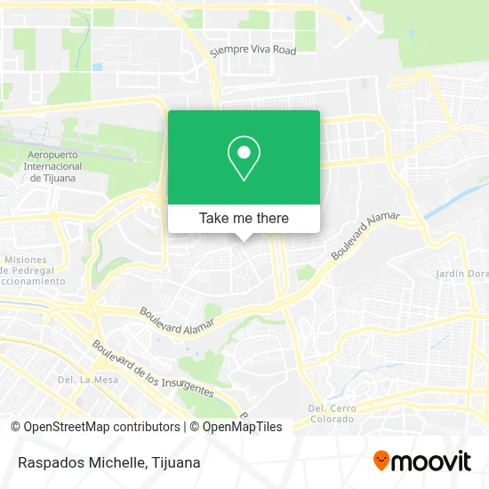 Raspados Michelle map
