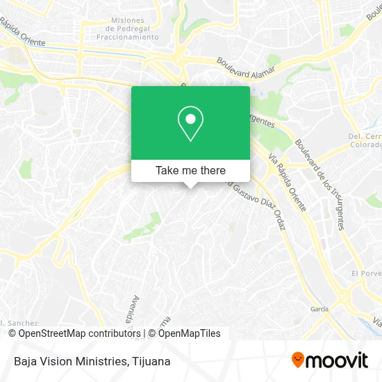 Baja Vision Ministries map