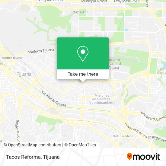 Tacos Reforma map