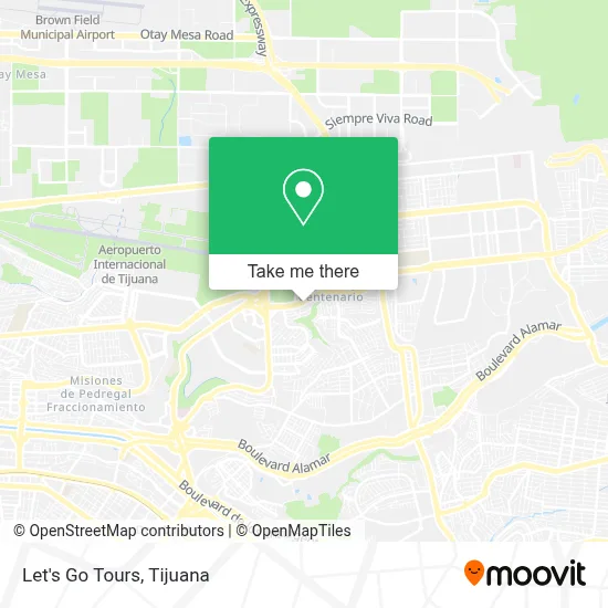 Let's Go Tours map