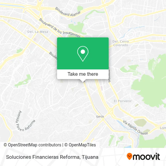 Soluciones Financieras Reforma map