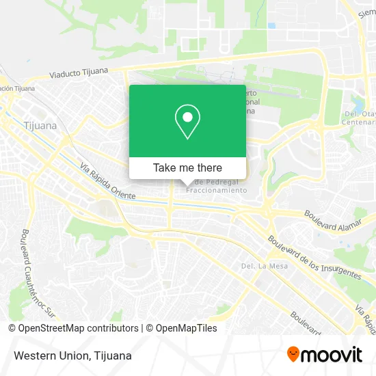 Western Union map