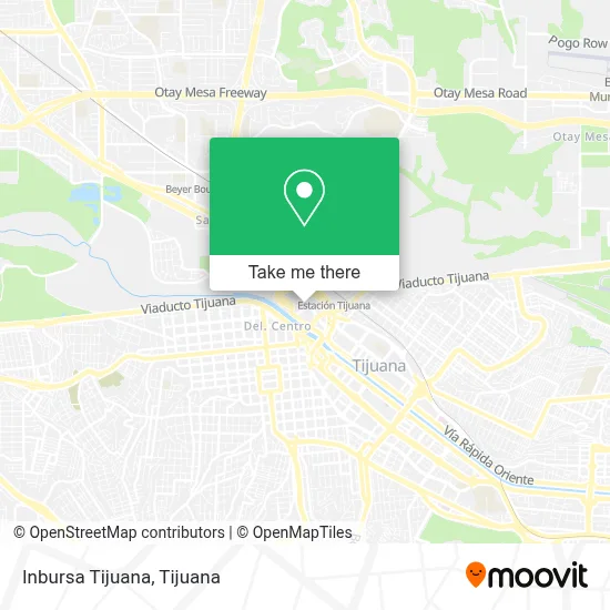 Inbursa Tijuana map