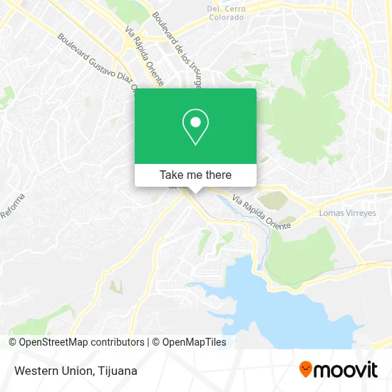 Western Union map