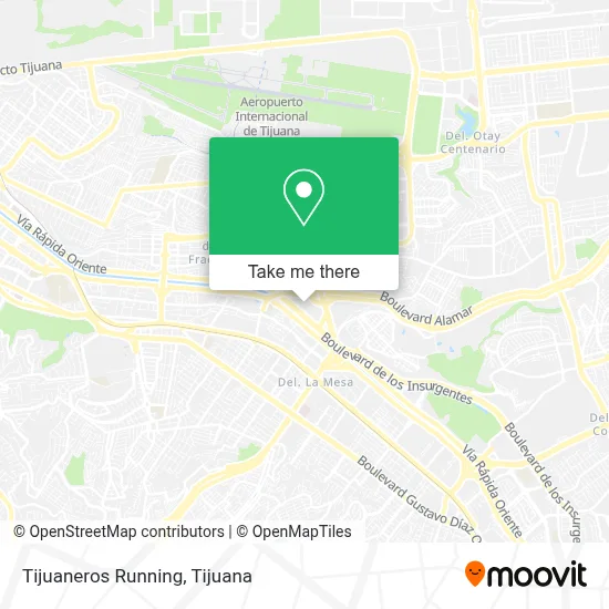 Tijuaneros Running map