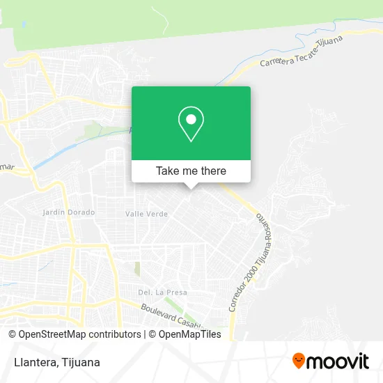 Llantera map