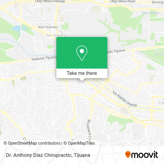 Dr. Anthony Diaz Chiropractic map