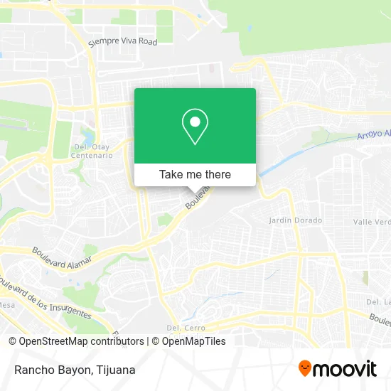 Rancho Bayon map