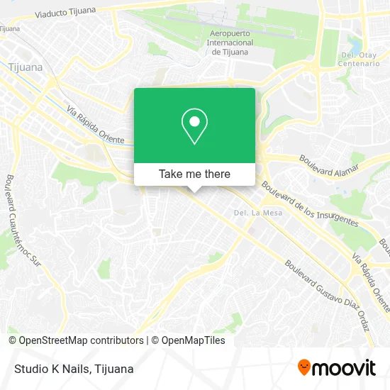 Studio K Nails map