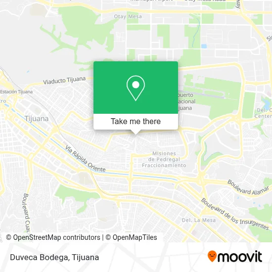 Duveca Bodega map