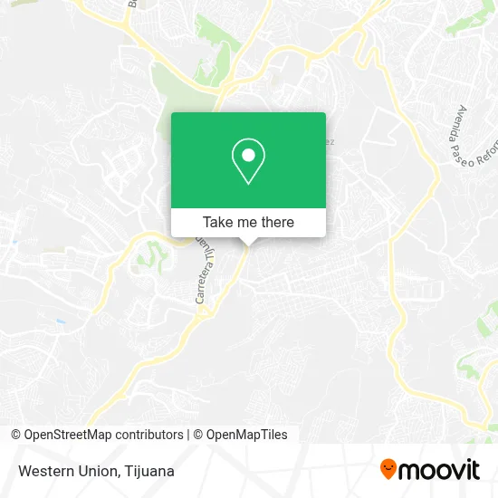 Western Union map