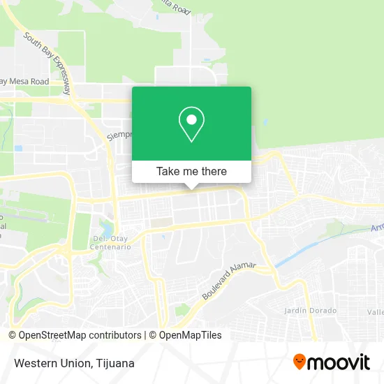 Western Union map