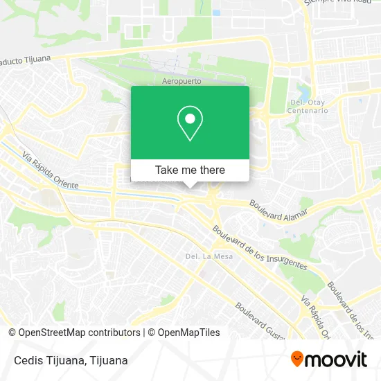 Cedis Tijuana map