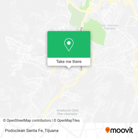 Podoclean Santa Fe map